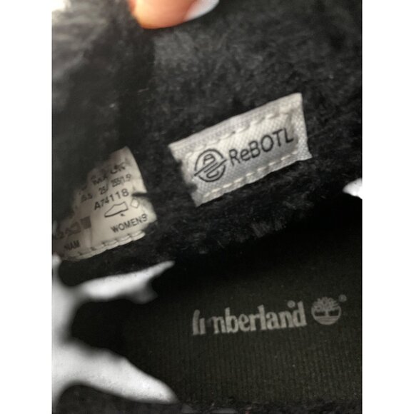 Timberland Skyla Bay Womens Leather Ankle Boots Size 8 Black Fleece U10662 - Picture 7 of 13